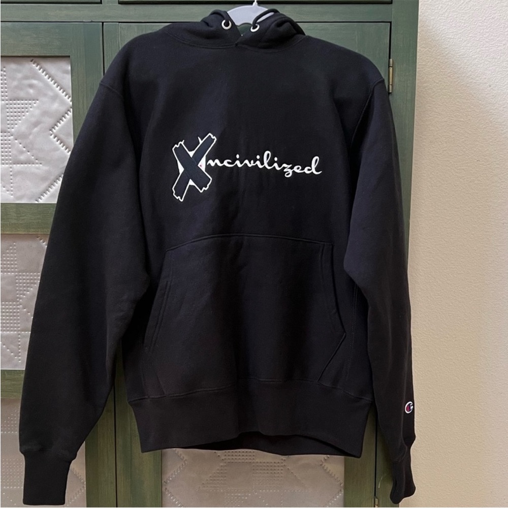 Mr Foamer Simpson Uncivilized x Champion Hoodie